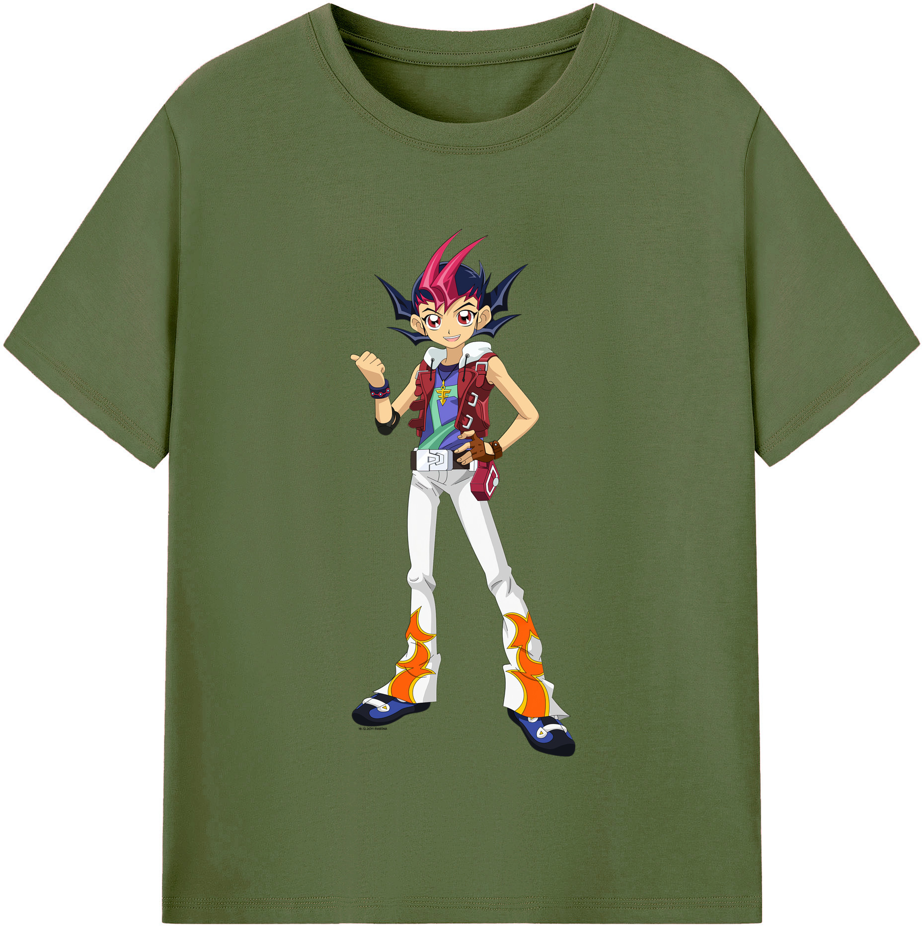 （画像用） 遊☆戯☆王 Yu-Gi-Oh! 綿100％半袖Tシャツ（フロントプリント）